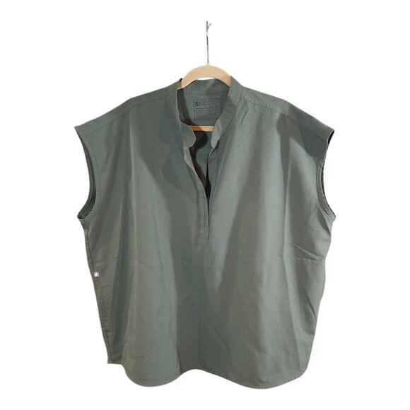 FIGS Rafaela Oversized Scrub Top in Green Nursing Medical Workwear Women's XXL - Picture 2 of 6